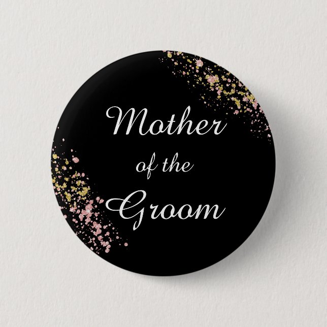 Mother of the Groom  2 Inch Round Button (Front)