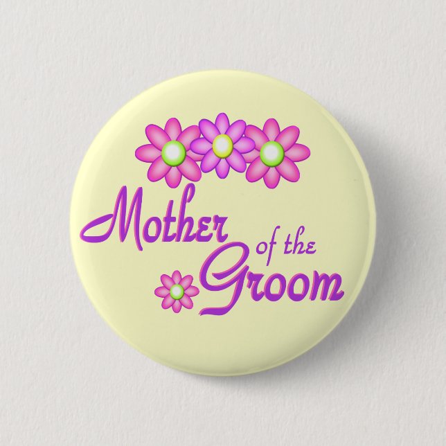 Mother of the Groom 2 Inch Round Button (Front)