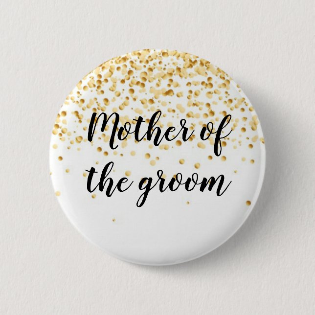 Mother of the groom 2 inch round button (Front)