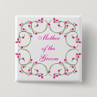 Mother of the Groom 2 Inch Square Button