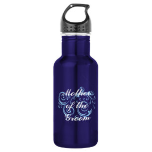 Mother of the Groom, Blue Scroll 532 Ml Water Bottle