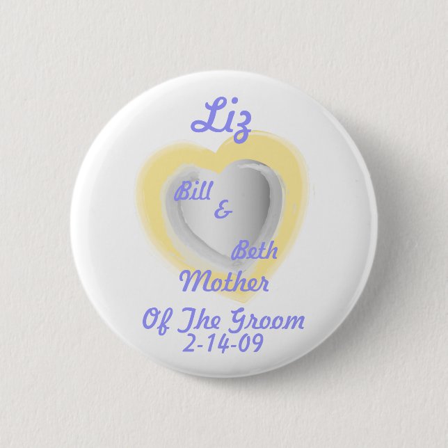 Mother Of The Groom Button-Customize 2 Inch Round Button (Front)