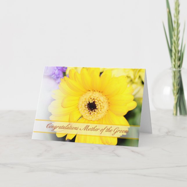 Mother of the Groom Congratulations card with flow (Front)