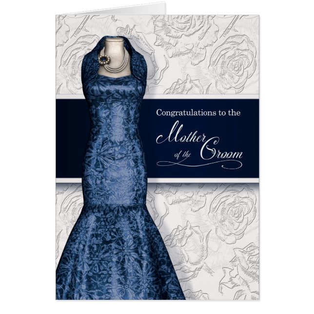 Mother of the Groom Congratulations Navy Blue (Front)
