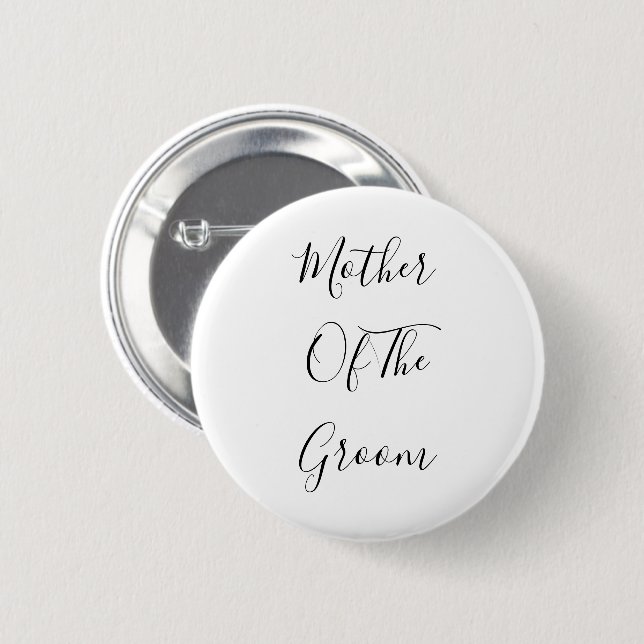 Mother Of The Groom Elegant Classy Trendy 2021 2 Inch Round Button (Front & Back)