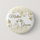 Mother of the Groom Elegant Gold Filigree Wedding