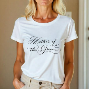 Mother of the Groom – Elegant Script Bridal Party  Tri-Blend Shirt