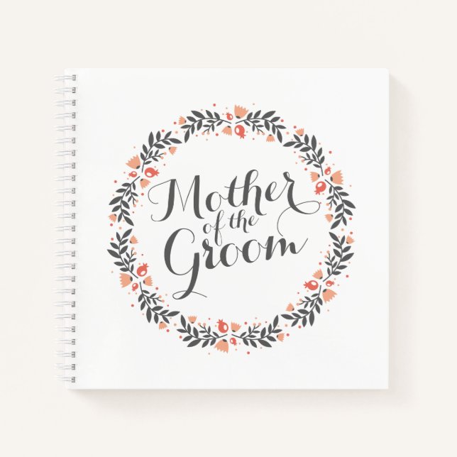Mother of the Groom Elegant Wedding | Guestbook Notebook (Front)