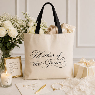 Mother of the Groom Elegant Wedding Tote Bag