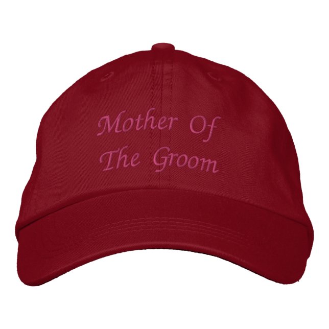 Mother Of The Groom Embroidered Hat (Front)