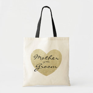 Mother of the Groom Golden heart Customize Tote Bag