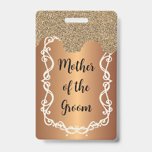 Mother of the Groom Hen Night badge lanyard