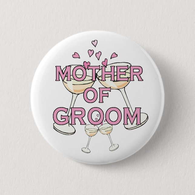 Mother of the Groom ID 2 Inch Round Button (Front)