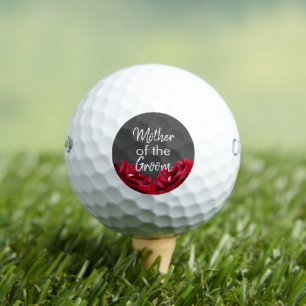 Mother of the Groom Marsala Burgundy Floral Golf Balls