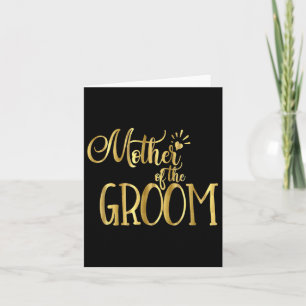 Mother Of The Groom Mog Wedding Party Bride  Card