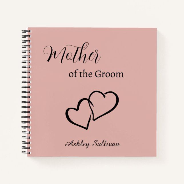 Mother of the Groom Notebook Wedding Gift (Front)
