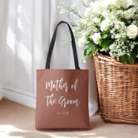 Mother of the Groom Terracotta Brown White