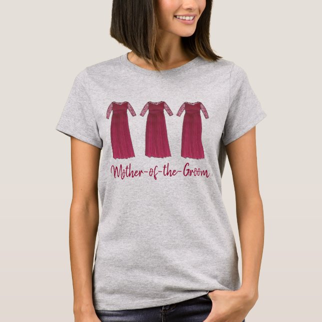 Mother of the Groom Wedding Bridal Party Gift Tee (Front)