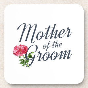 Mother of the Groom Wedding Calligraphy Coaster