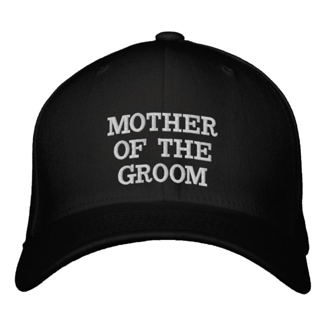 MOTHER OF THE GROOM WEDDING Embroidered Baseball Hat (Front)