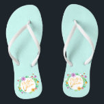 Mother of the Groom Wedding | Flip Flops<br><div class="desc">For further customization,  please click the "Customize" button and use our design tool to modify this template. If the options are available,  you may change text and image by simply clicking on "Edit/Remove Text or Image Here" and add your own. Designed by Freepik.</div>