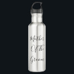 Mother Of The Groom Wedding Gift Favour Modern Coo 710 Ml Water Bottle<br><div class="desc">Designed with custom text "Mother of the groom" in black custom fo, nt this is perfect, simple and classy gift or party favour for the mother of the groom. You may change the text or colour for a different event or recepient as you wish!</div>
