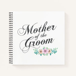 Mother of the Groom Wedding   Guestbook Notebook