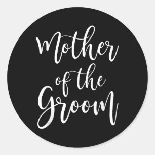 Mother Of The Groom Wedding Mom  Classic Round Sticker
