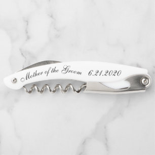 Mother of the Groom White Black Corkscrews