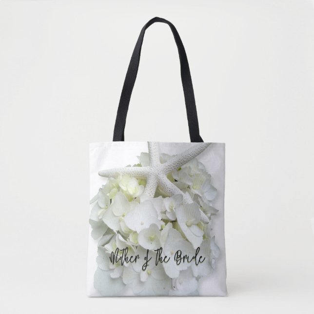 Mother of the Groom White Floral Starfish Bag (Front)