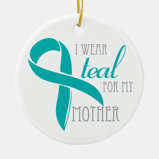 Mother - Ovarian Cancer Ornament (Front)