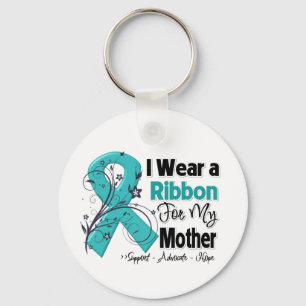 Mother - Ovarian Cancer Ribbon Keychain