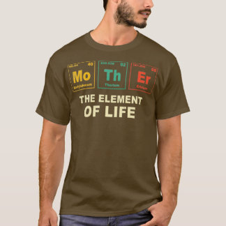 Mother Periodic Table Geek Chemist lover Retro Gee T-Shirt