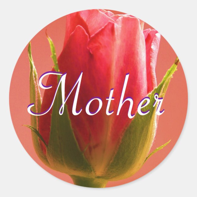 Mother Pink Rose Sticker (Front)
