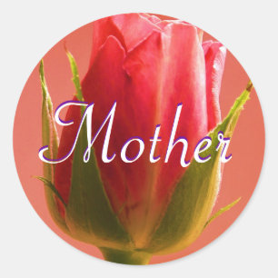 Mother Pink Rose Sticker