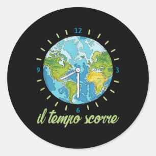 Mother Planet Earth Climate Environmental Protecti Classic Round Sticker