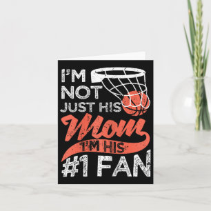 Mother Player Mother's Day Bysketbyll Mom Number O Card
