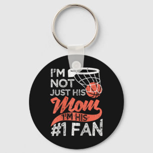 Mother Player Mother's Day Bysketbyll Mom Number O Keychain