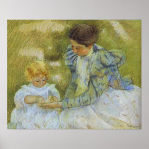 Mother Playing with Her Child. c.1897, Mary Cassat Poster