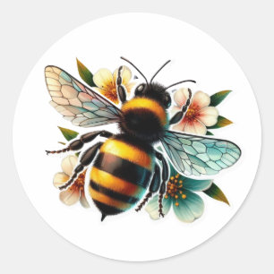 Mother Queen of Flowers Classic Round Sticker