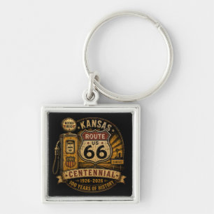 Mother Road Route 66 Petroliana Keepsake Keychain