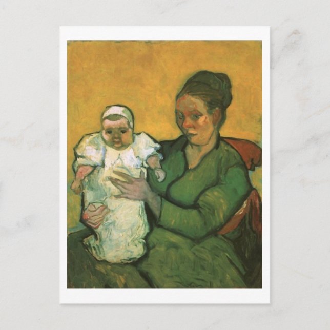 Mother Roulin with Her Baby, Vincent Van Gogh Postcard (Front)