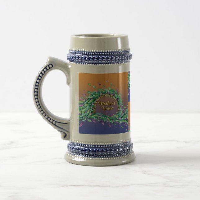 Mother’s Bold Blossom Wave Beer Stein (Left)