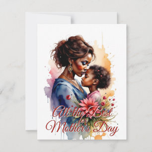Mother’s Day African Watercolor Love Art