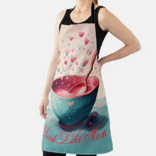 Mother’s Day Apron – Baking with Love – Cute Heart