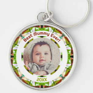 Mother’s Day Best Mummy Ever Baby Kids Photo Gift  Keychain