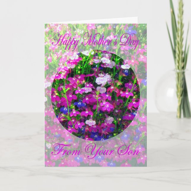 Mother’s Day Bouquet from Son Card (Front)