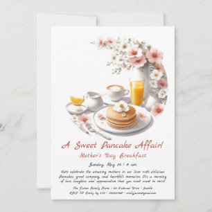 Mother’s Day Breakfast Invitation – Crêpes & Roses