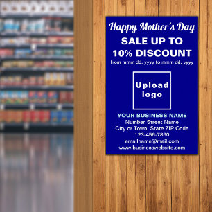 Mother’s Day Business Sale Blue Poster