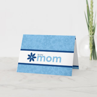 Mother’s Day Cheerful Blue Floral Greeting Card